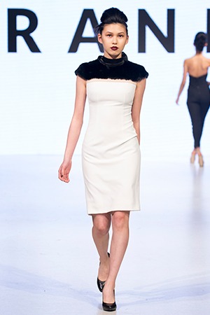 GRANDI Vancouver Fashion Week black white dress