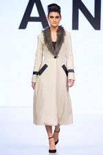 GRANDI Vancouver Fashion Week fur trim long coat