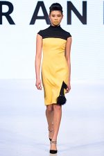 GRANDI Vancouver Fashion Week yellow black dress