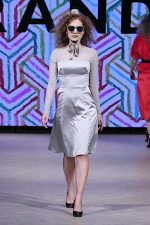 GRANDI Vancouver Fashion Week party girl silver dress Black Iris lenses