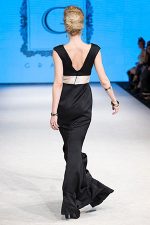 GRANDI open back mermaid tail gown couture