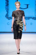 GRANDI runway black organza dress