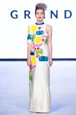 GRANDI Vancouver Fashion Week hand painted canvas dress